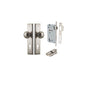 Iver Paddington  Door Knob Stepped Latch Pair, Passage Kit, Privacy Kit , Entrance Kit with High Security Lock - Satin Nickel