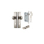 Iver Paddington  Door Knob Stepped Latch Pair, Passage Kit, Privacy Kit , Entrance Kit with High Security Lock - Satin Nickel