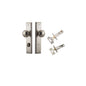 Iver Paddington  Door Knob Stepped Latch Pair, Passage Kit, Privacy Kit , Entrance Kit with High Security Lock - Satin Nickel