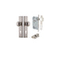 Iver Cambridge Door Knob Stepped Latch Pair, Passage Kit, Privacy Kit , Entrance Kit with High Security Lock -Satin Nickel