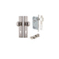 Iver Cambridge Door Knob Stepped Latch Pair, Passage Kit, Privacy Kit , Entrance Kit with High Security Lock -Satin Nickel