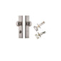 Iver Cambridge Door Knob Stepped Latch Pair, Passage Kit, Privacy Kit , Entrance Kit with High Security Lock -Satin Nickel