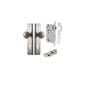 Iver Guildford Door Knob Stepped Latch Pair, Passage Kit, Privacy Kit , Entrance Kit with High Security Lock - Satin Nickel