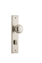 Iver Cambridge Door Knob Chamfered  Latch Pair, Passage Kit, Privacy Kit , Entrance Kit with High Security Lock - Satin Nickel