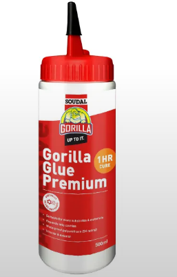 Soudal Gorilla Glue Premium 1 Hour & 3 Hour Cure 250ml ,500ml ,1Lt Refill & 5Kg Priced per unit Minimum order Quantity 6 Units except 5kg