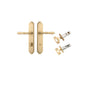 Iver Sarlat  Door Lever Oval Latch Pair, Passage Kit, Privacy Kit , Entrance Kit with High Security Lock - Brushed Brass