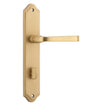 Iver Annecy Door Lever Shouldered Latch Pair, Passage Kit, Privacy Kit , Entrance Kit with High Security Lock -Brushed Brass