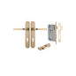 Iver Annecy Door Lever Oval Latch Pair, Passage Kit, Privacy Kit , Entrance Kit with High Security Lock - Brushed Brass