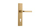 Iver Annecy Door Lever Shouldered Latch Pair, Passage Kit, Privacy Kit , Entrance Kit with High Security Lock -Brushed Brass