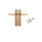 Iver Bronte Door Lever Oval Latch Pair, Passage Kit, Privacy Kit , Entrance Kit with High Security Lock - Brushed Brass