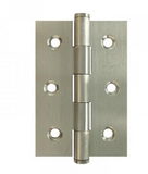 Lohala Hinge Stainless Steel 316 ,100mm x 100mm x 2.5mm ,100mm x 75mm x 2.5mm ,75mm x 63mm x 2.0mm & 75mm x 50mm x 1.5mm  Fixed Button Pin Satin
