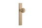 Iver Guildford Door Knob Rectangular Latch Pair, Passage Kit, Privacy Kit , Entrance Kit with High Security Lock - Brushed Brass