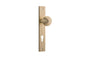 Iver Guildford Door Knob Rectangular Latch Pair, Passage Kit, Privacy Kit , Entrance Kit with High Security Lock - Brushed Brass