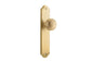 Iver Paddington  Door Knob Shouldered Latch Pair, Passage Kit, Privacy Kit , Entrance Kit with High Security Lock - Brushed Brass