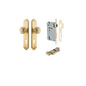 Iver Paddington  Door Knob Shouldered Latch Pair, Passage Kit, Privacy Kit , Entrance Kit with High Security Lock - Brushed Brass