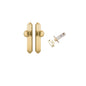 Iver Cambridge Door Knob Shouldered Latch Pair, Passage Kit, Privacy Kit , Entrance Kit with High Security Lock - Brushed Brass