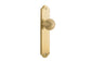 Iver Guildford Door Knob Shouldered Latch Pair, Passage Kit, Privacy Kit , Entrance Kit with High Security Lock -Brushed Brass