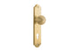 Iver Guildford Door Knob Shouldered Latch Pair, Passage Kit, Privacy Kit , Entrance Kit with High Security Lock -Brushed Brass