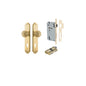 Iver Guildford Door Knob Shouldered Latch Pair, Passage Kit, Privacy Kit , Entrance Kit with High Security Lock -Brushed Brass