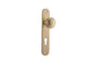 Iver Paddington  Door Knob Oval Latch Pair, Passage Kit, Privacy Kit , Entrance Kit with High Security Lock - Brushed Brass
