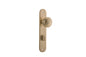 Iver Paddington  Door Knob Oval Latch Pair, Passage Kit, Privacy Kit , Entrance Kit with High Security Lock - Brushed Brass