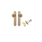 Iver Guildford Door Knob Oval Latch Pair, Passage Kit, Privacy Kit , Entrance Kit with High Security Lock - Brushed Brass