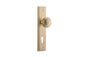 Iver Paddington  Door Knob Stepped Latch Pair, Passage Kit, Privacy Kit , Entrance Kit with High Security Lock - Brushed Brass