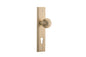 Iver Guildford Door Knob Stepped Latch Pair, Passage Kit, Privacy Kit , Entrance Kit with High Security Lock - Brushed Brass