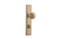 Iver Guildford Door Knob Stepped Latch Pair, Passage Kit, Privacy Kit , Entrance Kit with High Security Lock - Brushed Brass