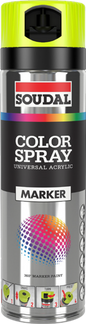 SOUDAL MARKER SPRAY FLUO 500ML MULTIPLE COLOURS PRICED PER UNIT MINIMUM ORDER QUANTITY 12 UNITS