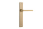 Iver Baltimore Door Knob Rectangular Latch Pair, Passage Kit, Privacy Kit , Entrance Kit with High Security Lock -Brushed Brass