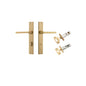 Iver Baltimore Door Knob Rectangular Latch Pair, Passage Kit, Privacy Kit , Entrance Kit with High Security Lock -Brushed Brass