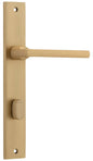 Iver Baltimore Door Knob Rectangular Latch Pair, Passage Kit, Privacy Kit , Entrance Kit with High Security Lock -Brushed Brass