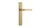 Iver Annecy Door Lever Rectangular Latch Pair, Passage Kit, Privacy Kit , Entrance Kit with High Security Lock - Polished Brass