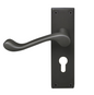 Windsor Premium NZ Victorian Square Longplate Lever Lock - Euro 48mm  Price Per Pair - Available in 11 Colours