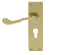 Windsor Premium NZ Victorian Square Longplate Lever Lock - Euro 48mm  Price Per Pair - Available in 11 Colours