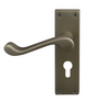 Windsor Premium NZ Victorian Square Longplate Lever Lock - Euro 48mm  Price Per Pair - Available in 11 Colours