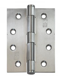 Lohala Hinge Stainless Steel 316 Heavy Duty 100mm x 75mm x 3.0mm ,8mm Pin 3.5mm Clearance Fixed Button Pin Polished & Satin