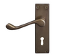 Windsor Premium NZ Victorian Square Longplate Lever Lock  Price Per Pair - Available in 11 Colours