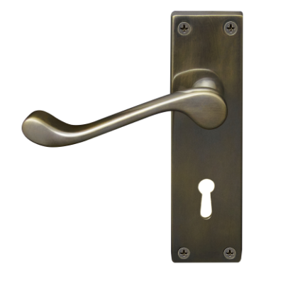 Windsor Premium NZ Victorian Square Longplate Lever Lock  Price Per Pair - Available in 11 Colours