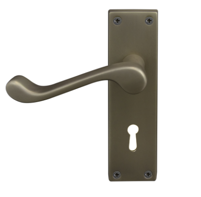 Windsor Premium NZ Victorian Square Longplate Lever Lock  Price Per Pair - Available in 11 Colours