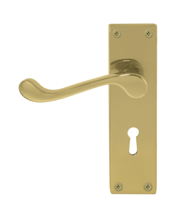 Windsor Premium NZ Victorian Square Longplate Lever Lock  Price Per Pair - Available in 11 Colours