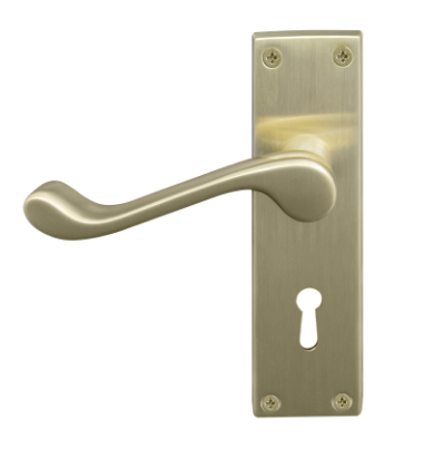 Windsor Premium NZ Victorian Square Longplate Lever Lock  Price Per Pair - Available in 11 Colours
