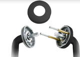 ASSA ABLOY VELOCITY 63MM ROSE ROSE L3 ELEMENT PASSAGE ,PRIVACY & DUMMY HALF SET MATT BLACK