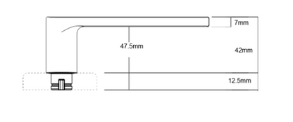ASSA ABLOY VELOCITY 63MM ROSE ROSE L3 ELEMENT PASSAGE ,PRIVACY & DUMMY HALF SET MATT BLACK