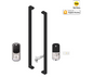 YALE ASSURE KEYED SMART-READY LOCK WITH PULL HANDLE SET SATIN NICKEL & MATT BLACK