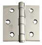 Lohala Hinge Stainless Steel 316 Heavy Duty 75mm x 75mm x 2.5mm ,7mm Fixed Button Pin Polished & Satin