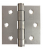 Lohala Hinge Stainless Steel 316 Heavy Duty 75mm x 75mm x 2.5mm ,7mm Fixed Button Pin Polished & Satin