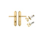 Iver Sarlat  Door Lever Oval Latch Pair, Passage Kit, Privacy Kit , Entrance Kit with High Security Lock - Brushed Gold PVD