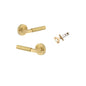 Iver Berlin Door Lever Rose Round Concealed Fix Pair, Passage Kit, Privacy Kit , Entrance Kit with High Security Lock - Brushed Gold PVD